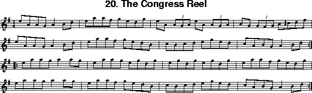 notes for the Congress Reel