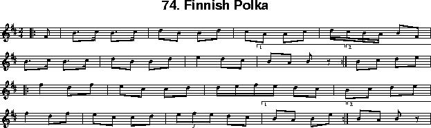 notes for Finnish Polka