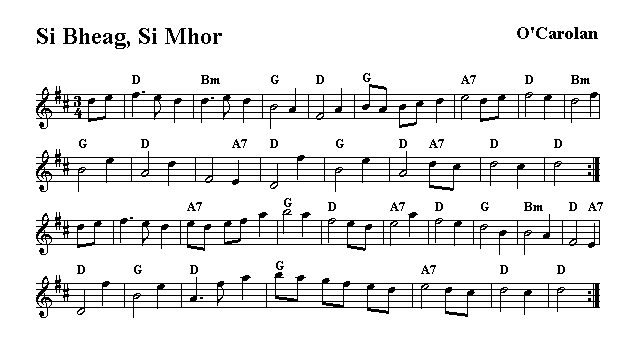 notes for Si Bheag, Si Mohr