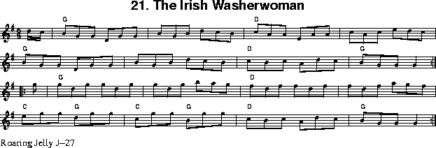 notes for The Irish Washerwoman