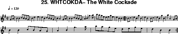 notes for The White Cockade